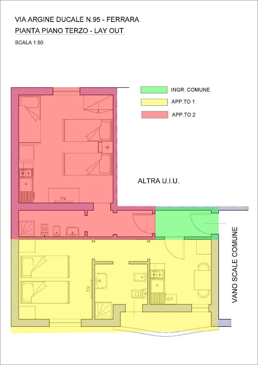 Apartament Al Zupgal Ferrara Zewnętrze zdjęcie